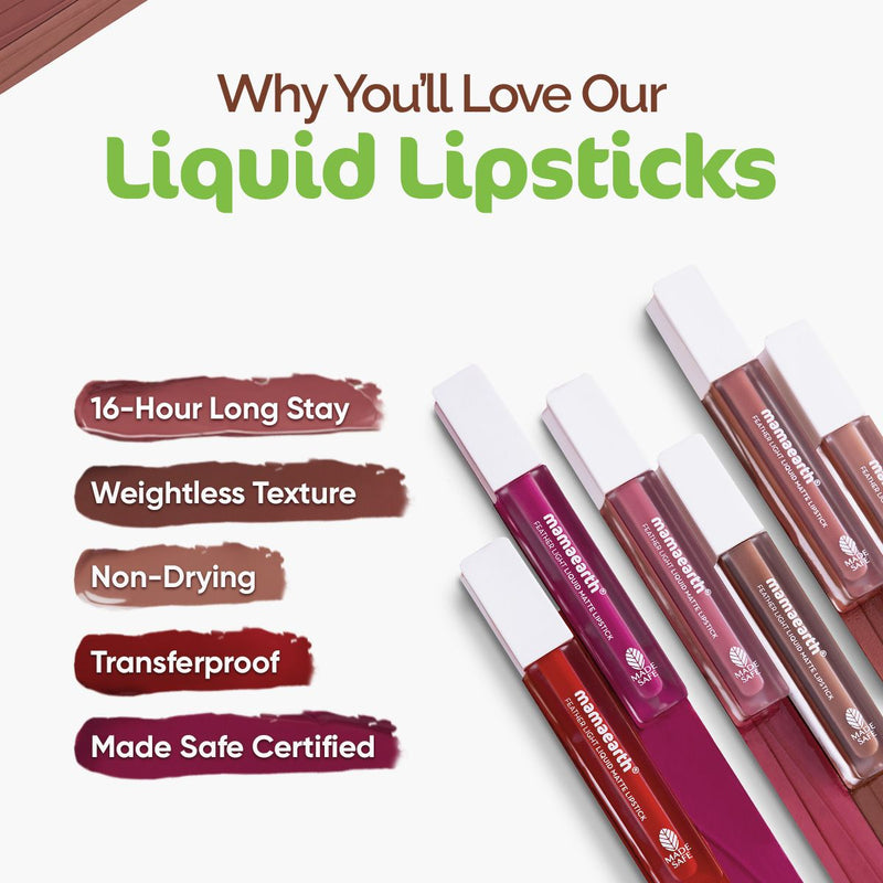 Feather Light Liquid Matte Lipstick - Nude Brown - 3.5ml