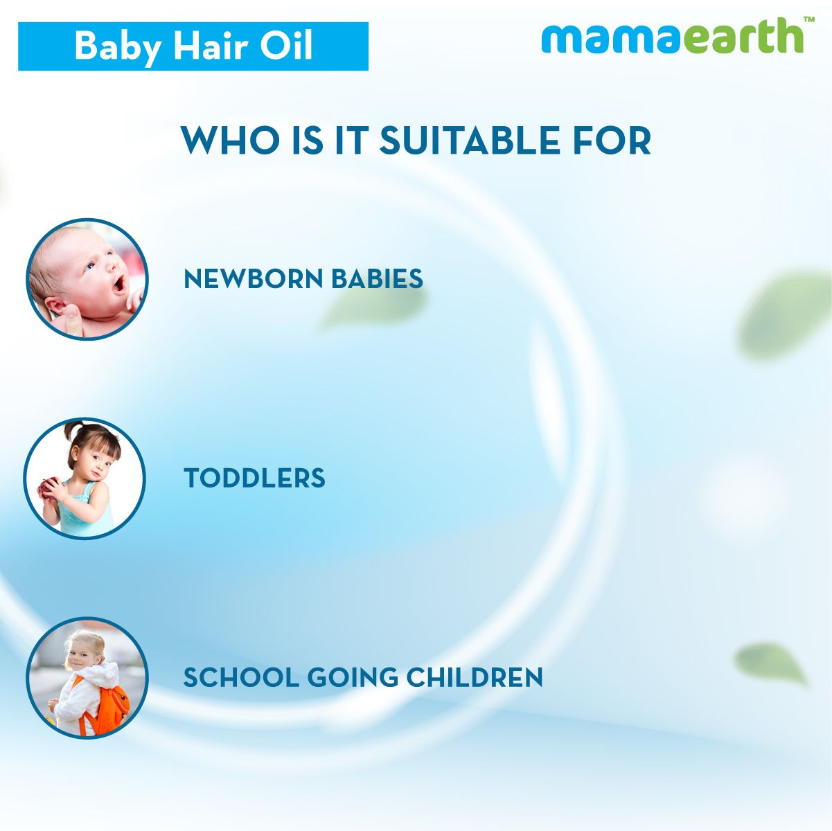 Nourishing Hair Oil for Babies with Almond and Avocado Oil - 200 ml