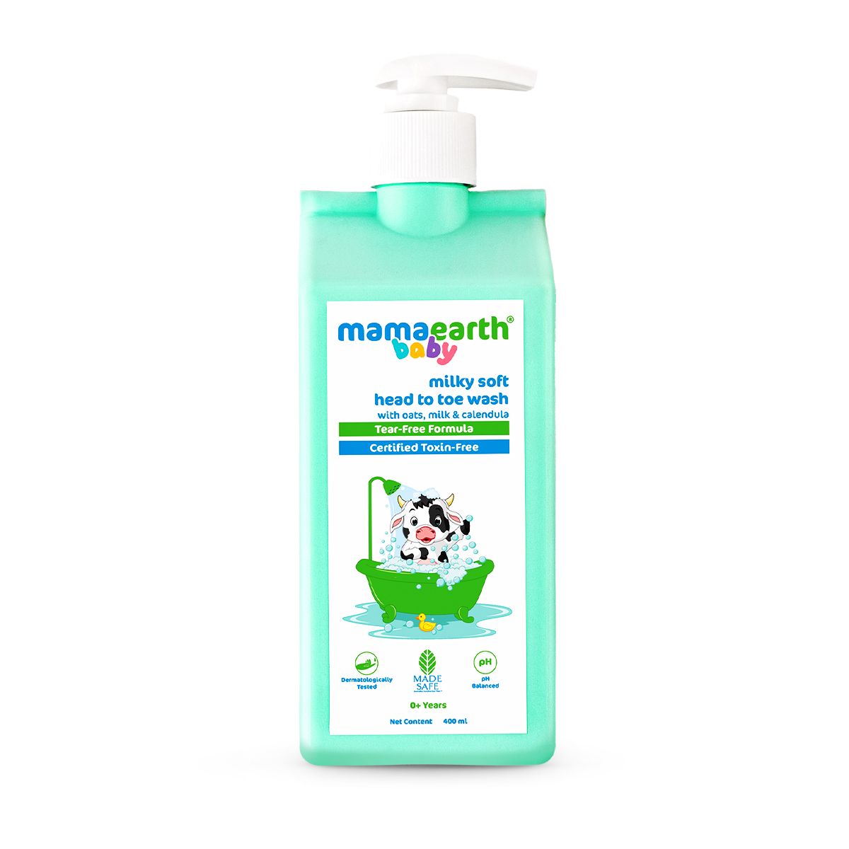 Milky Soft Head to Toe Wash With Oats, Milk, and Calendula  for Babies- 400ml