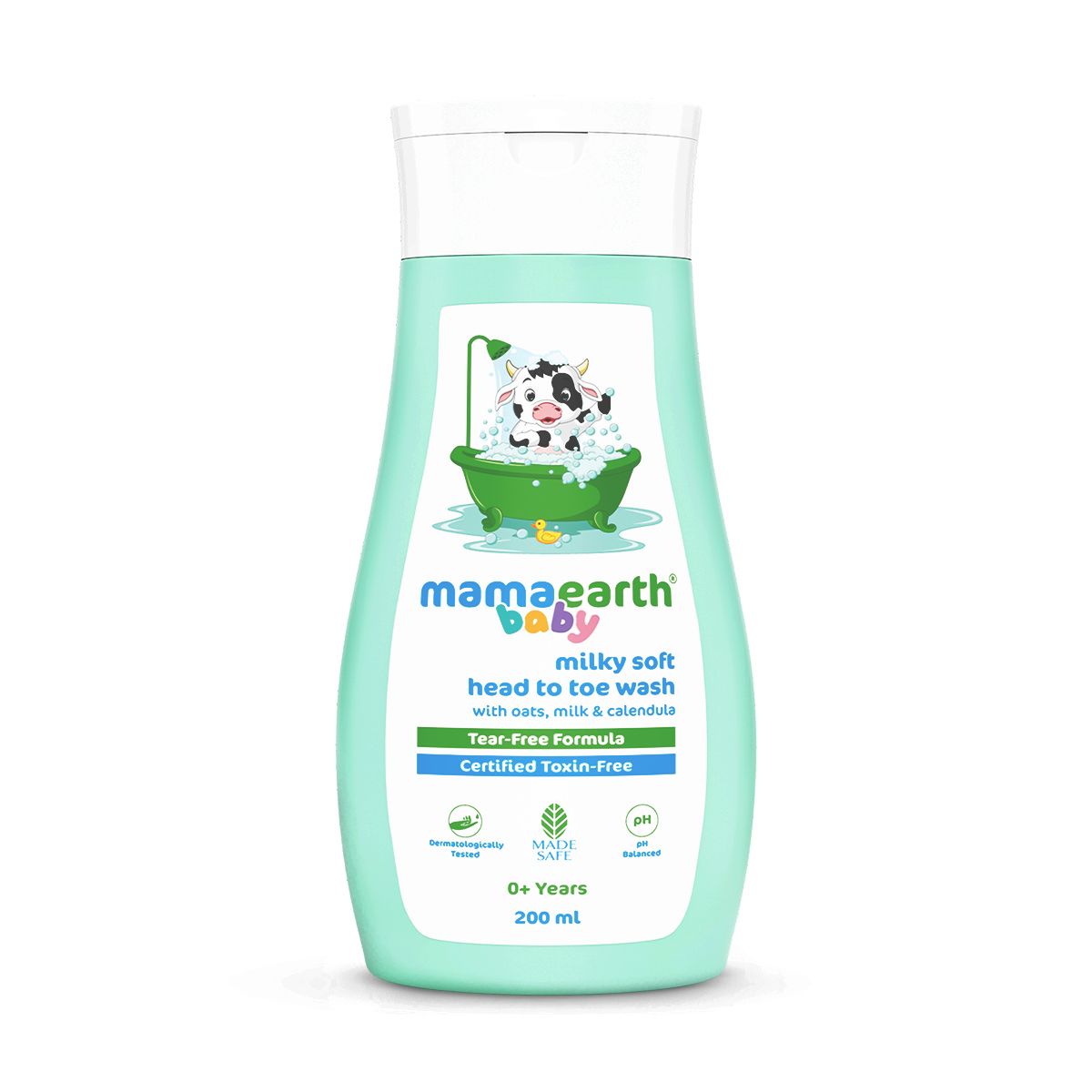 Milky Soft Head to Toe Wash With Oats, Milk, and Calendula  for Babies- 200 ml