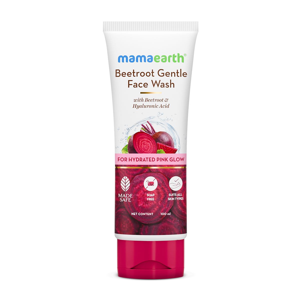 Beetroot Gentle Face Wash With Beetroot & Hyaluronic Acid - 100 ml
