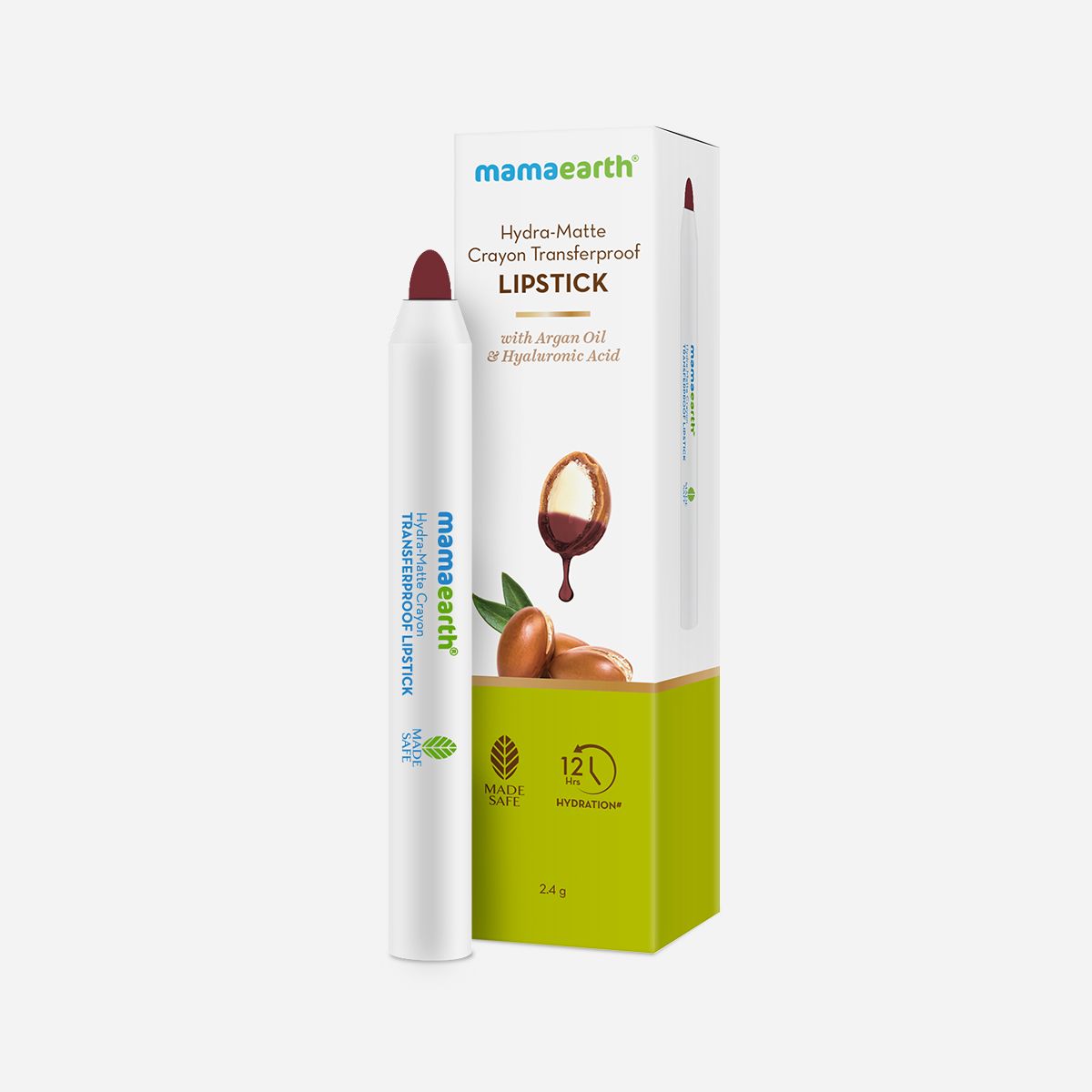 Hydra-Matte Crayon Transferproof Lipstick - 2.4 g - Berry Red