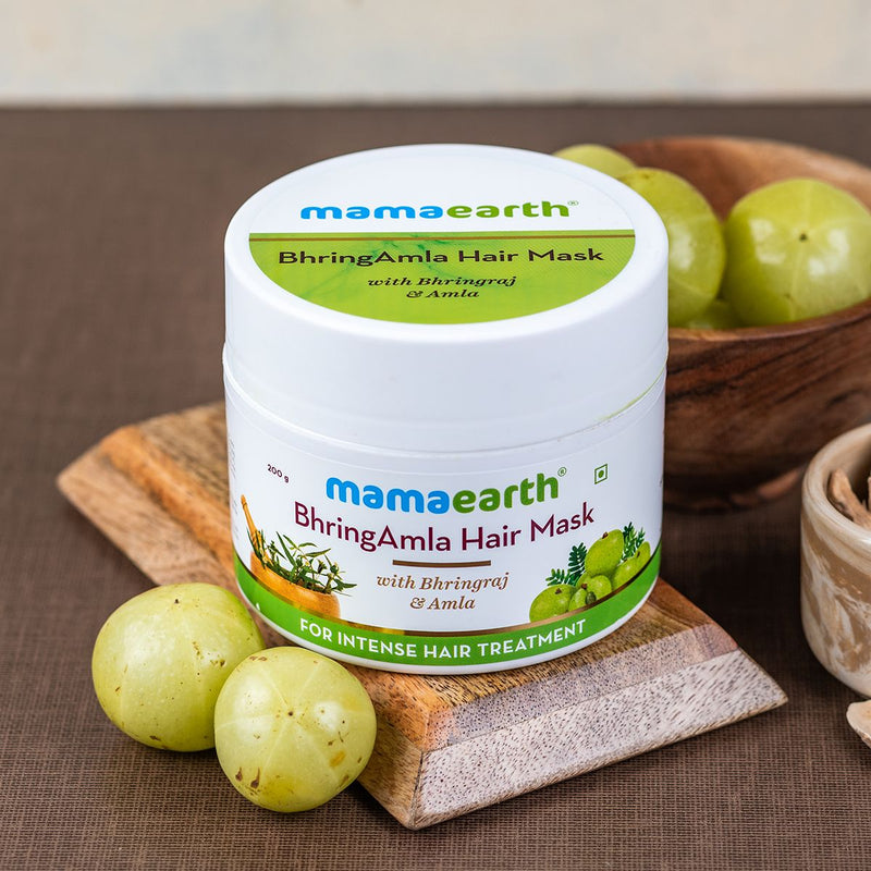 BhringAmla Hair Mask with Bhringraj and Amla for Intense Hair Treatment - 200 g