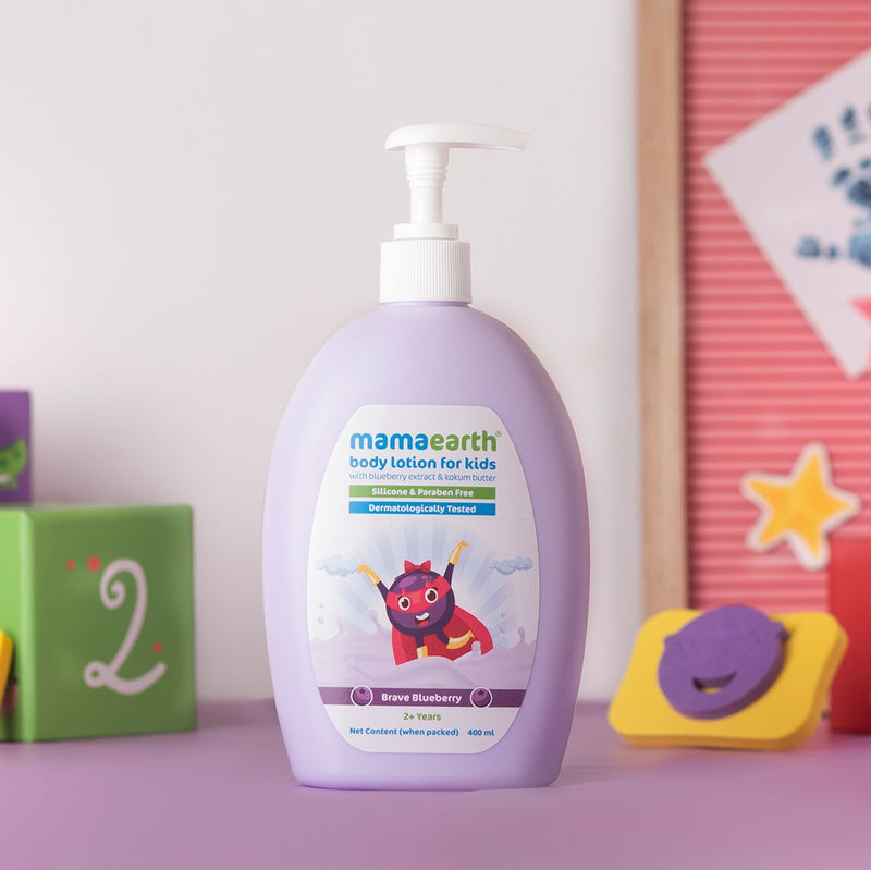 Brave Blueberry Body Lotion For Kids with Blueberry and Kokum Butter– 400 ml