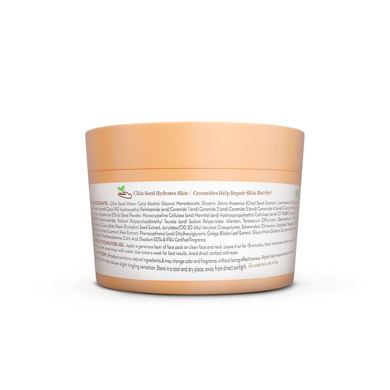 Chia Hydra-Calm Face Pack with Chia Seed & Ceramides for Healthy Skin Barrier - 200 g