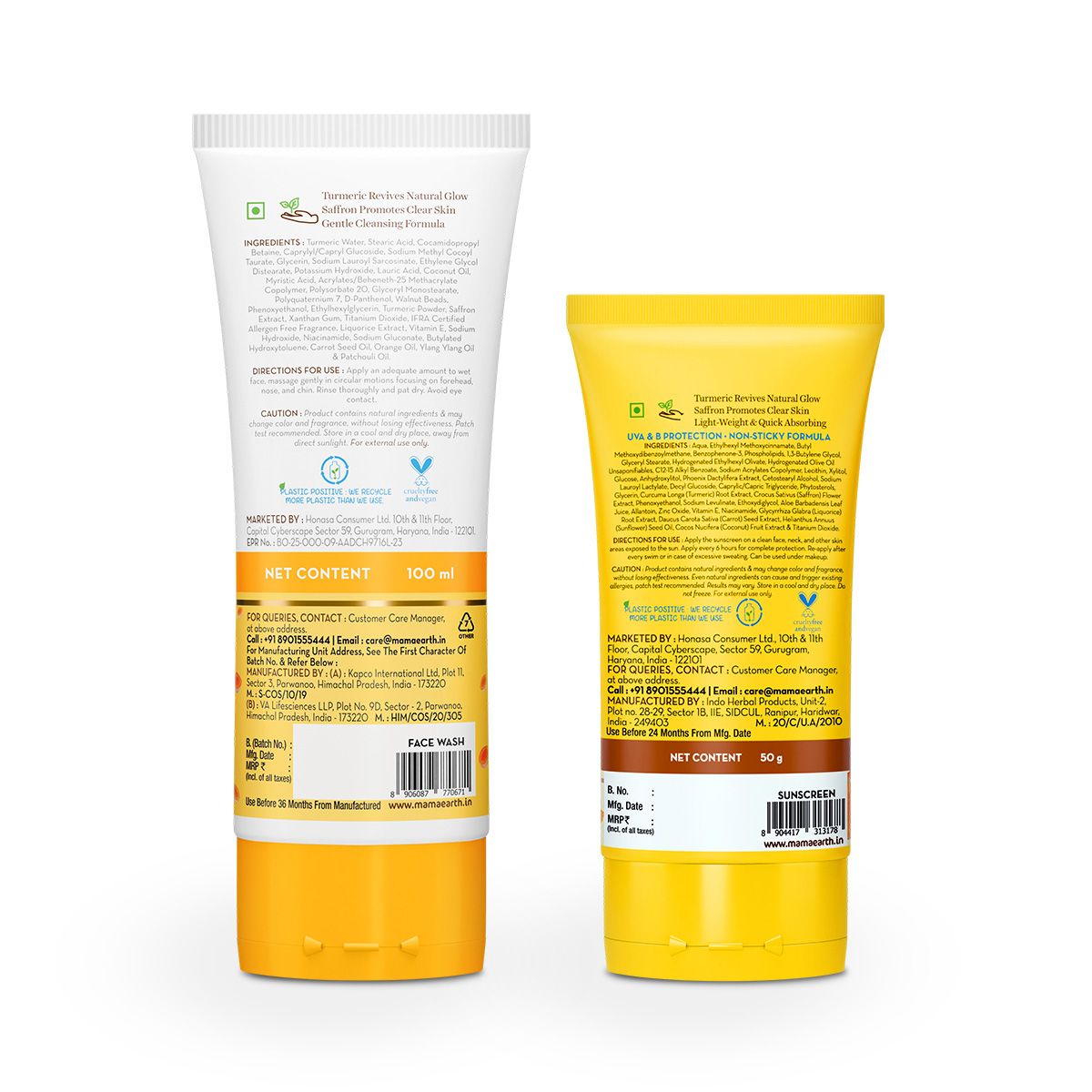 Ubtan Cleanse & Sun-Shield Combo - 100ml + 50g