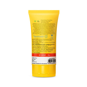 Ultra Light Indian Sunscreen back label details 50g