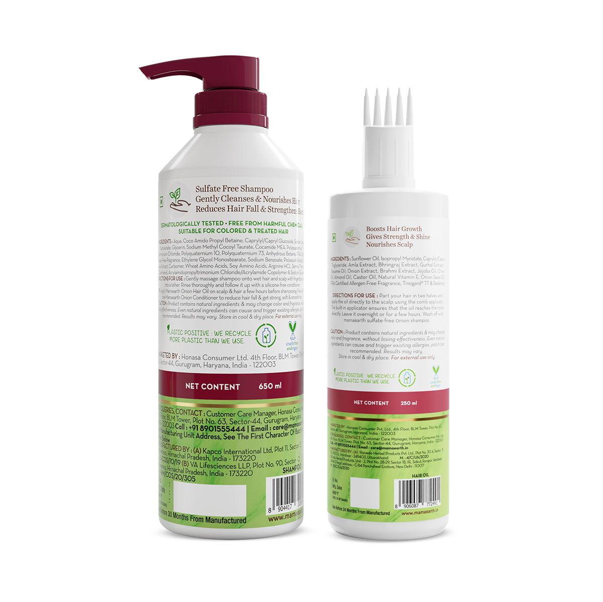 Onion Anti- Hair Fall Combo - 250ml + 650ml