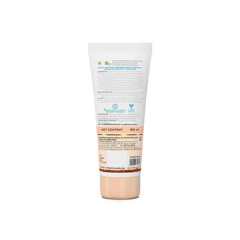 Flaxseed Damage Repair Conditioner with 2% Flaxseed & 1 % Hyaluronic Acid for for Softness & Shine -180 ml
