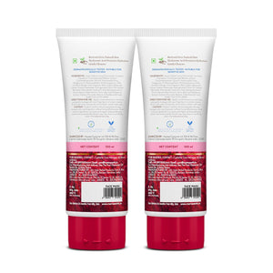 Beetroot gentle face wash tube front back view