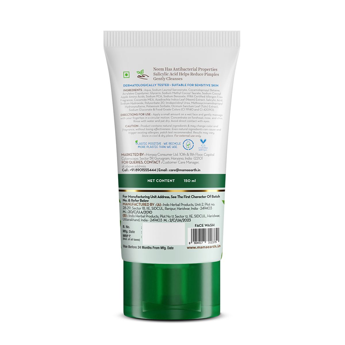 Neem Pimple Clear Face Wash with Neem & Salicylic Acid – 150 ml