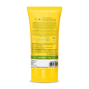 HydraGel Indian Sunscreen SPF 50 tube back view