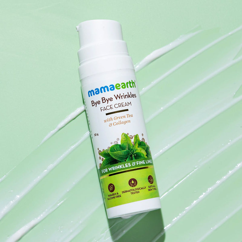 Bye Bye Wrinkles Face Cream with Green Tea & Collagen for Wrinkles & Fine Lines – 30 g