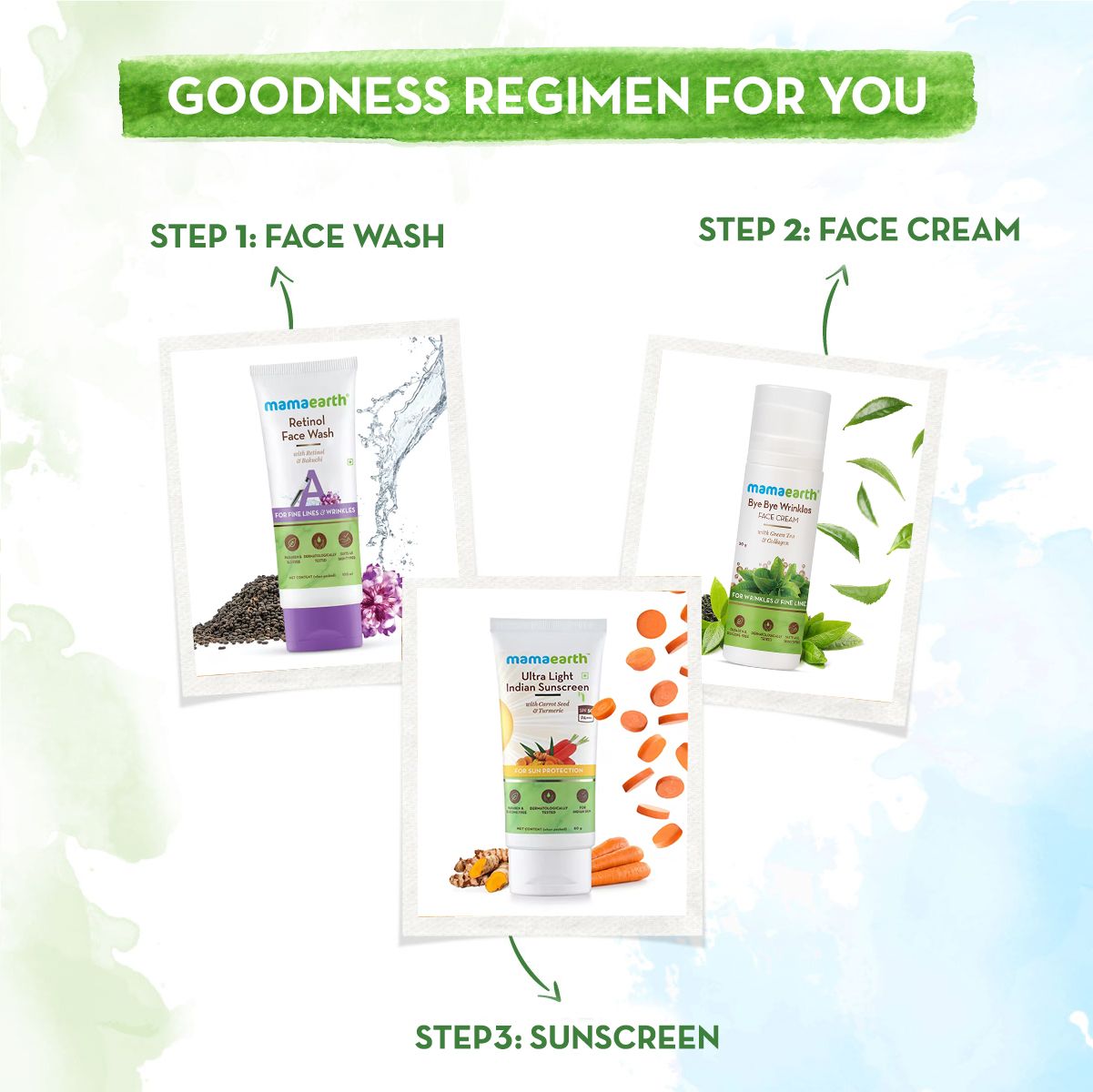 Bye Bye Wrinkles Face Cream with Green Tea & Collagen for Wrinkles & Fine Lines – 30 g
