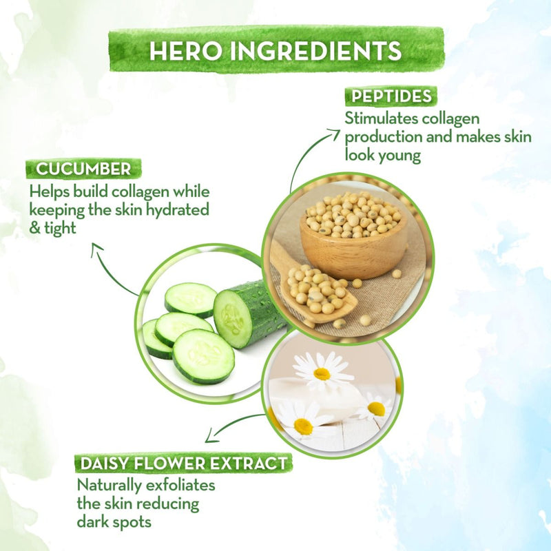 Bye Bye Dark Circles Eye Cream with Cucumber and Peptides for Dark Circles - 20g