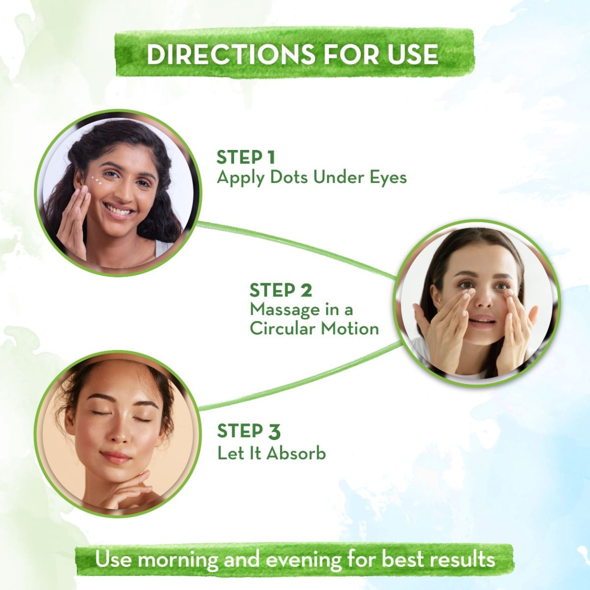Bye Bye Dark Circles Eye Cream with Cucumber and Peptides for Dark Circles - 20g