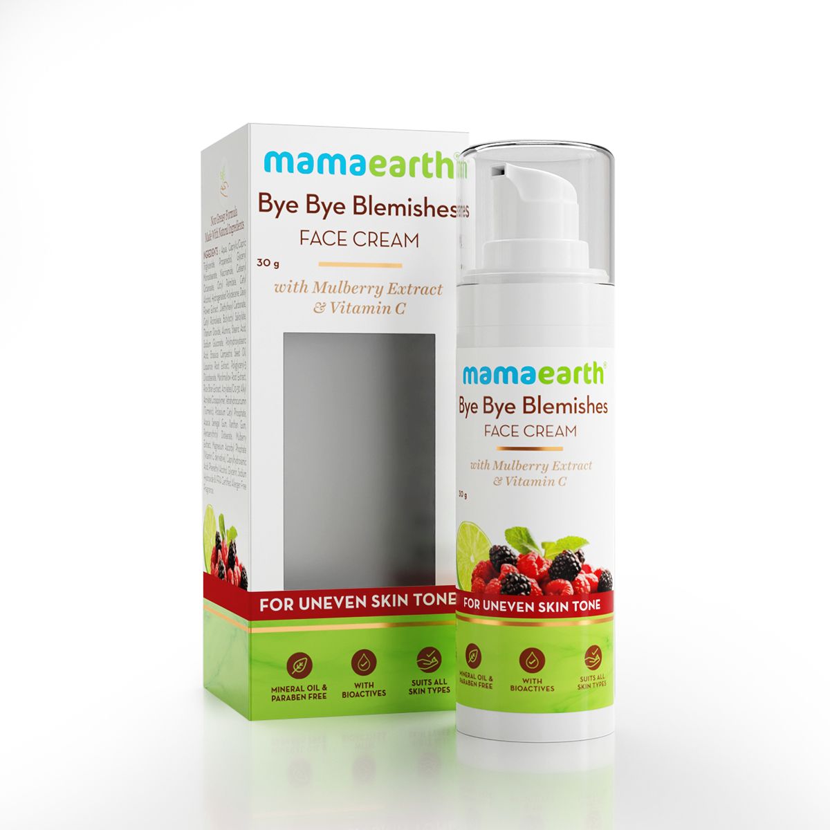 Bye Bye Blemishes* Face Cream for Reducing Pigmentation and Blemishes with Mulberry Extract and Vitamin C -30g