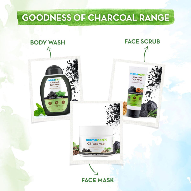 Charcoal Face Wash with Activated Charcoal and Coffee for Oil Control - 250ml