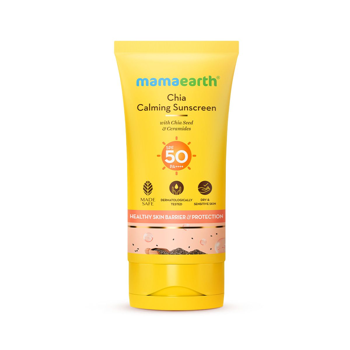 Chia Calming Sunscreen with Chia Seed & Ceramides for Hydrated Glow & Sun Protection - 50 g