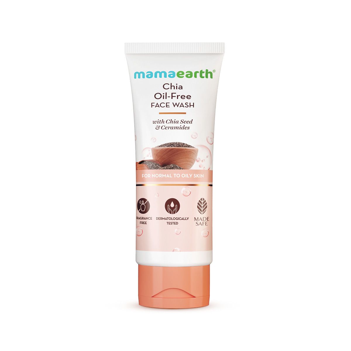 Chia Oil-Free Face Wash with Chia Seed & Ceramides for Hydrated Glow - 100 ml