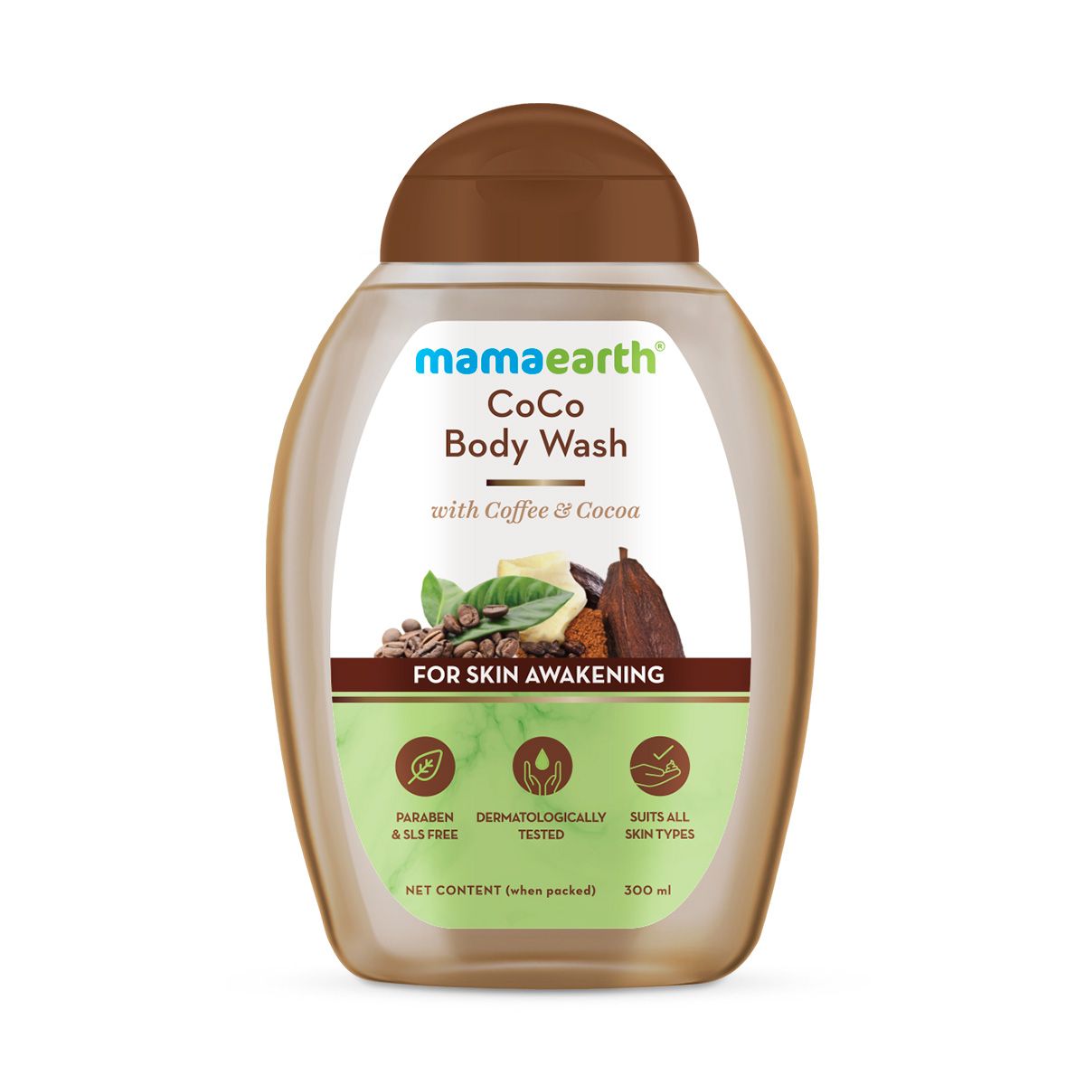 CoCo Body Wash With Coffee and Cocoa For Skin Awakening - 300 ml