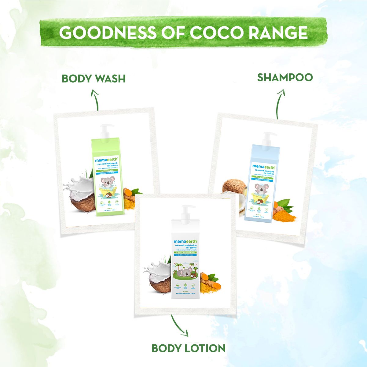 Coco Soft Body Wash For Babies With Coconut Milk & Turmeric - 400 ml