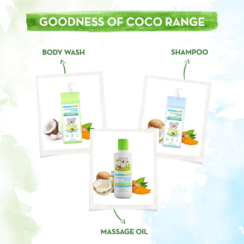 Coco Soft Massage Oil with Coconut & Turmeric Oil for Babies - 200 ml