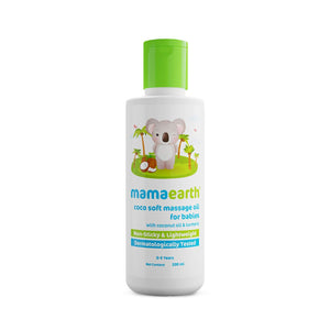 Mamaearth Coco Soft Massage Oil babies 200ml front pack