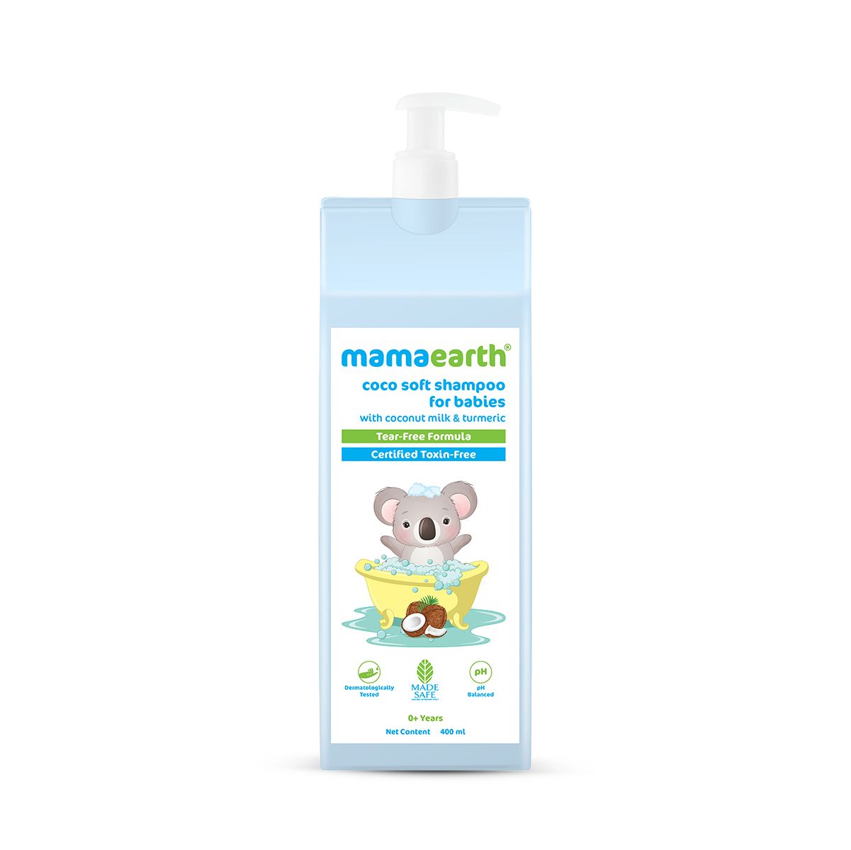 Coco Soft Shampoo with Coconut Milk & Turmeric for Gentle Cleansing - 400 ml