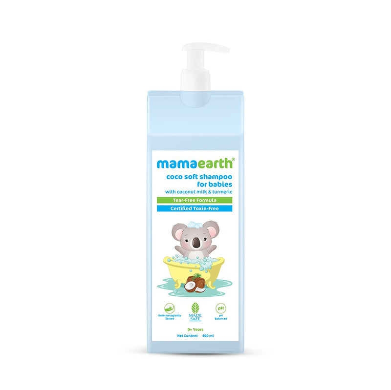 Coco Soft Shampoo with Coconut Milk & Turmeric for Gentle Cleansing - 400 ml