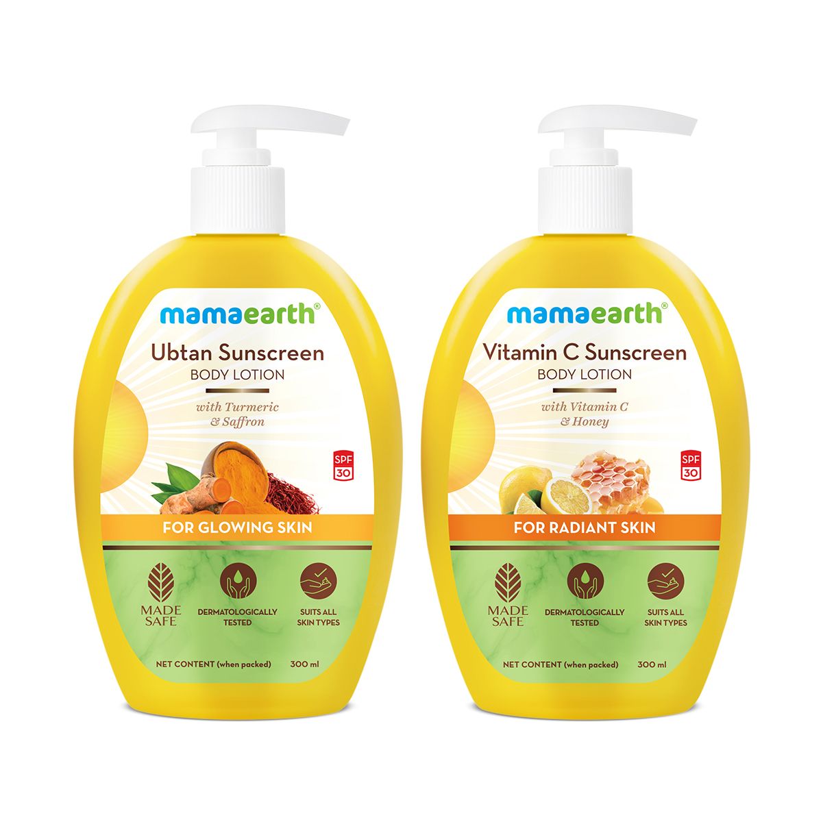 Sunscreen Body Lotion Combo - 300ml + 300ml