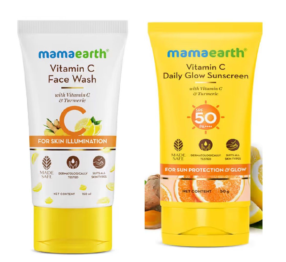 ME Vitamin C Daily Glow Sunscreen 50g & Vitamin C Face Wash 50ml