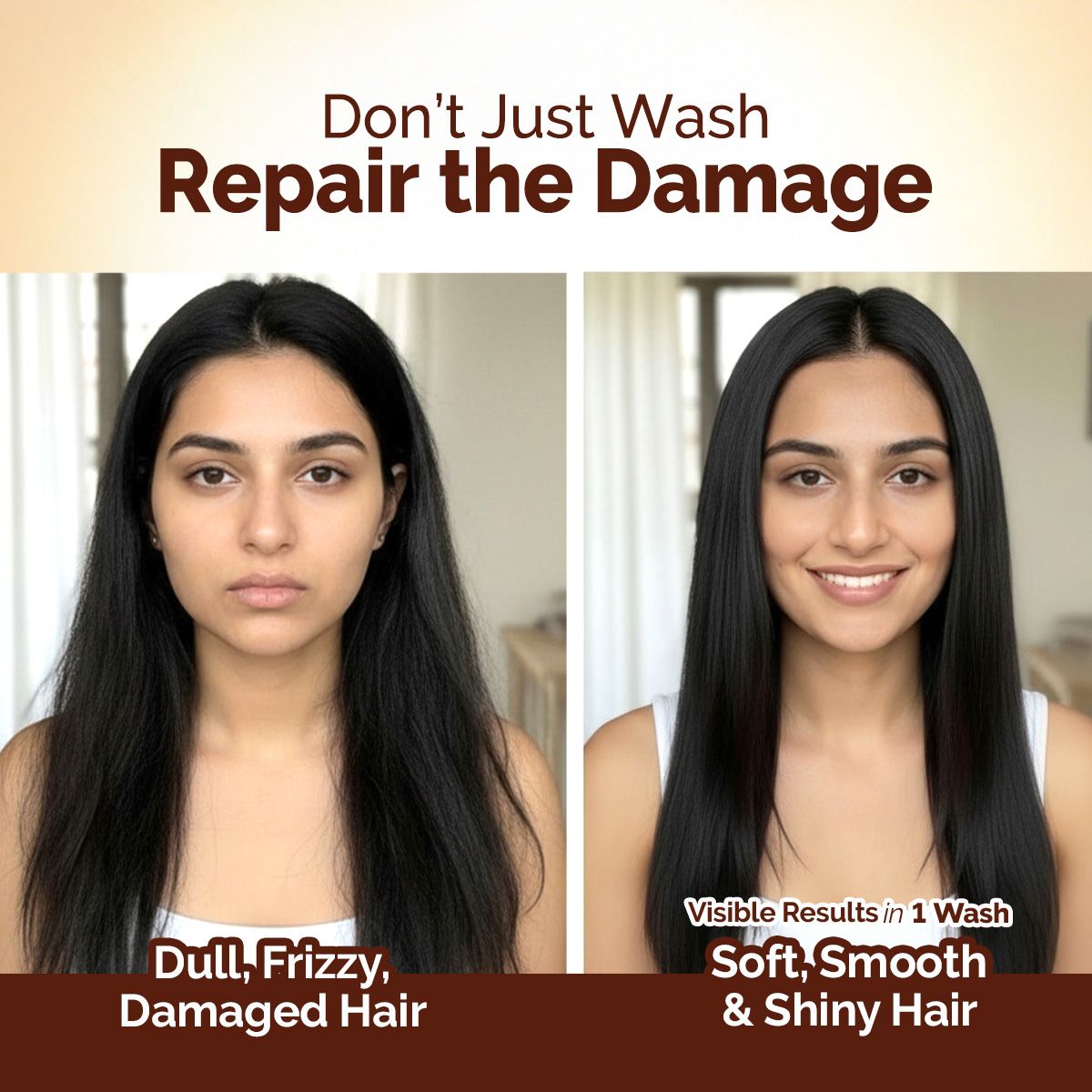 Flaxseed Damage Repair Combo : Shampoo 250 ml + Hair Mask 300 ml