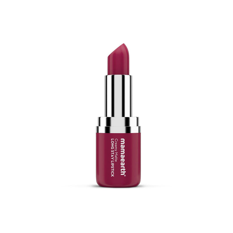 Creamy Matte Long Stay Lipstick with Murumuru Butter and Vitamin E  - 4.2g | Cranberry Crush