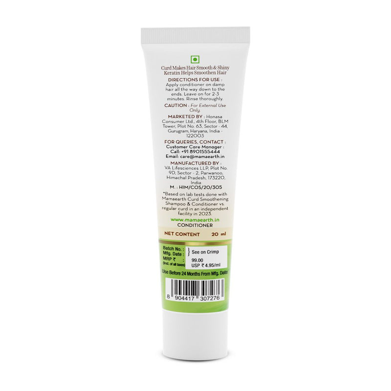 Curd Smoothening Conditioner with Curd & Keratin for Smooth & Shiny Hair – 20ml