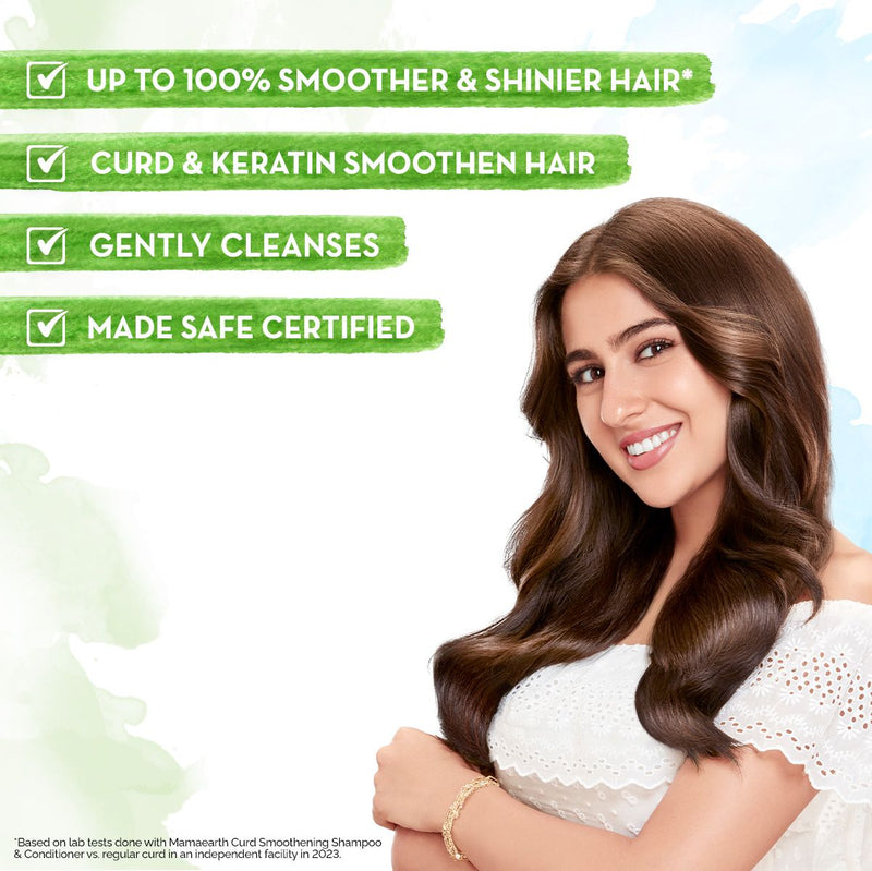Curd Smoothening Shampoo with Curd & Keratin for Smooth & Shiny Hair- 250 ml