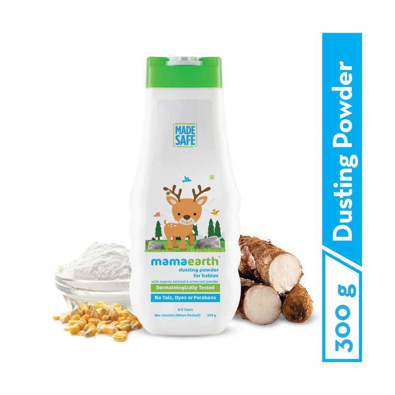 Dusting Powder with Organic Oatmeal and Arrowroot Powder for Babies - 300g
