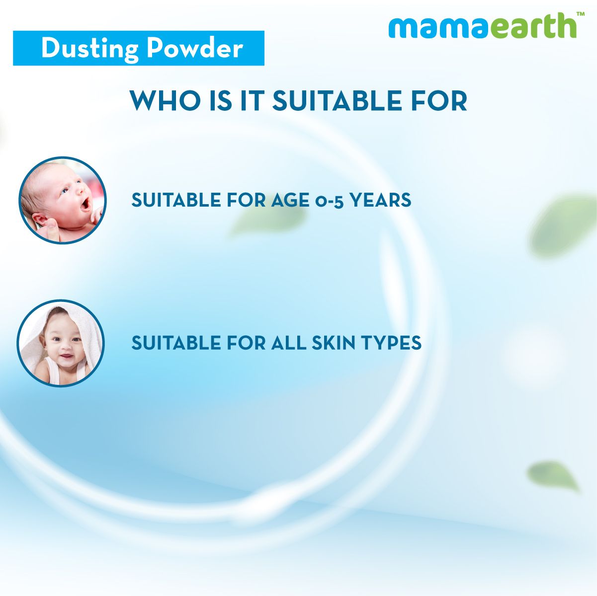 Dusting Powder with Organic Oatmeal and Arrowroot Powder for Babies - 300g