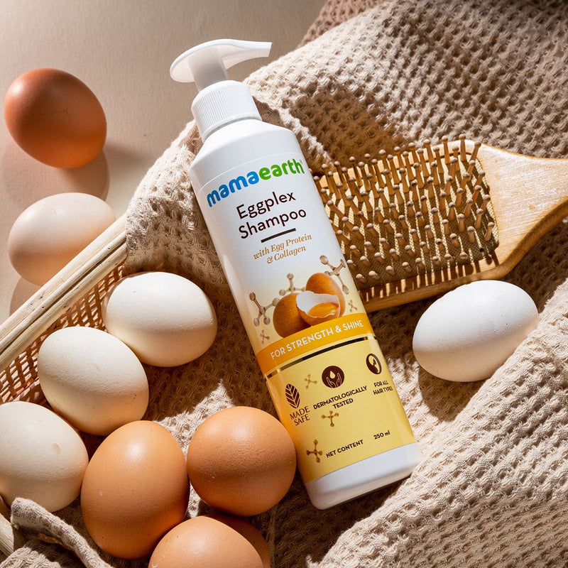Eggplex Shampoo with Egg Protein & Collagen for Strength and Shine - 250 ml