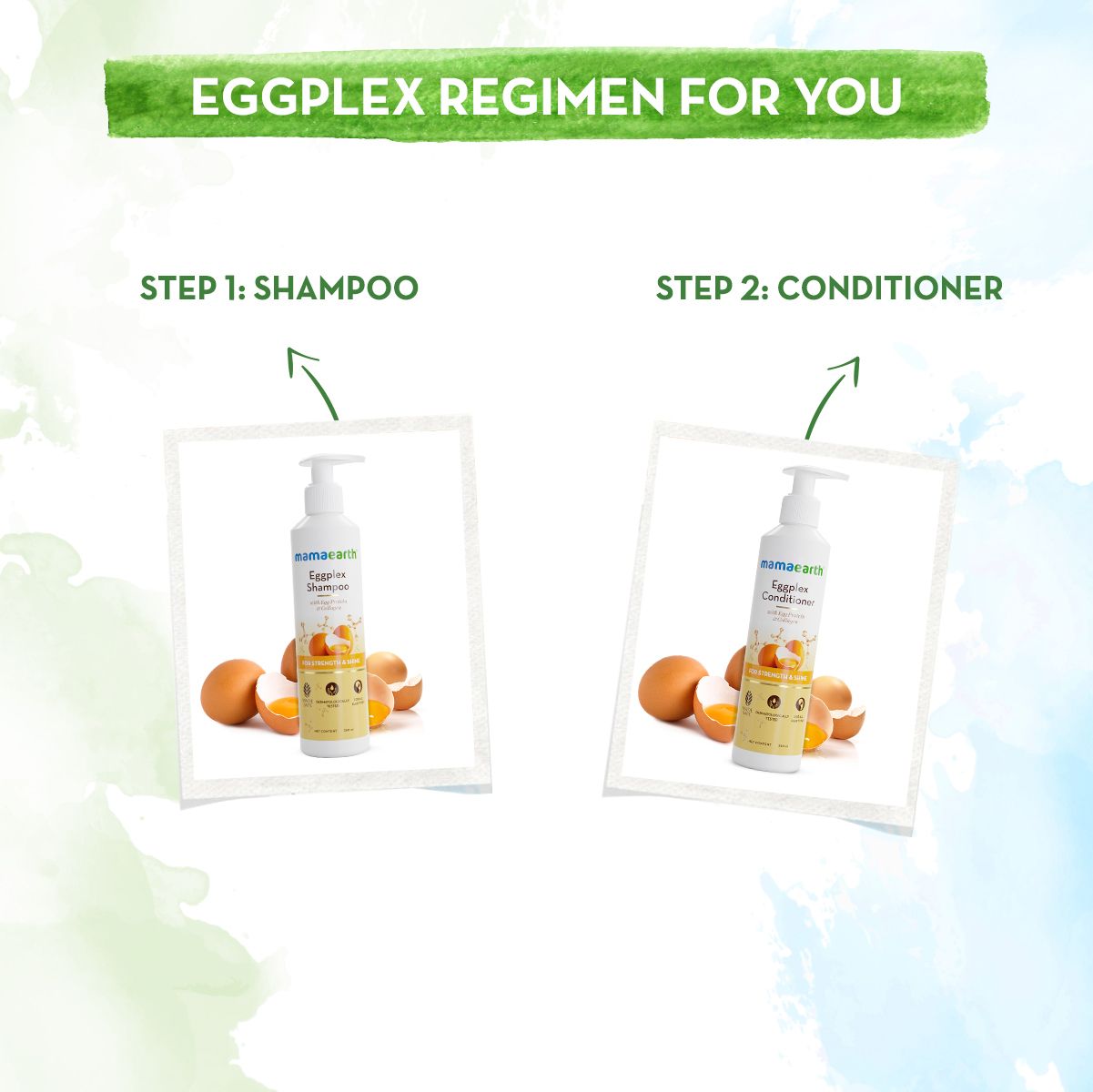 Eggplex Shampoo with Egg Protein & Collagen for Strength and Shine - 250 ml