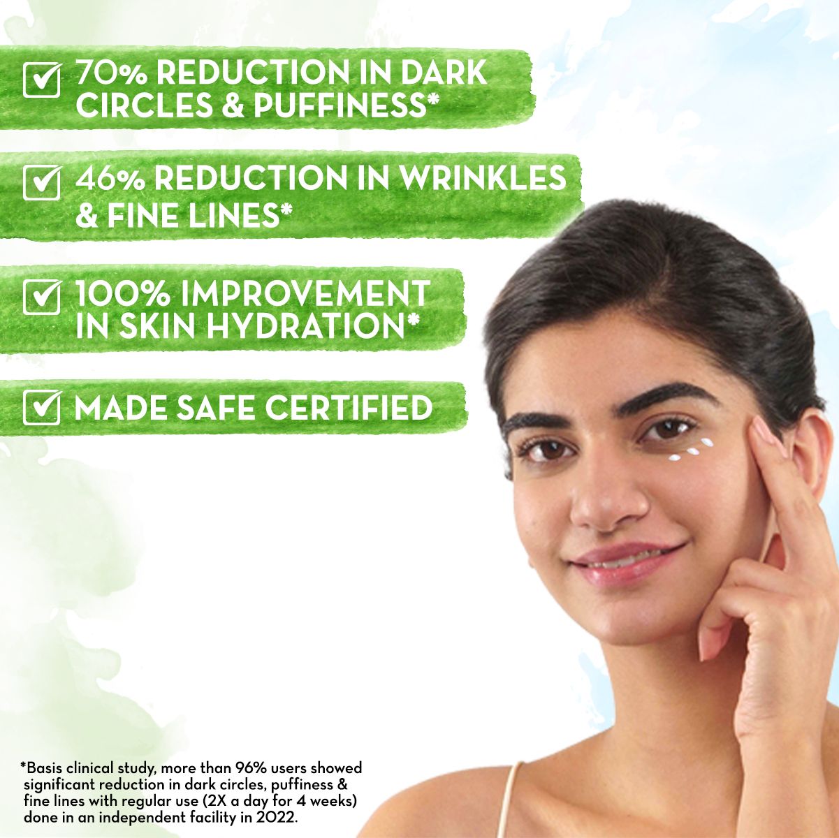 Vitamin C Daily Glow Under Eye Cream with Vitamin C & Turmeric for Dark Circle Reduction - 20 g