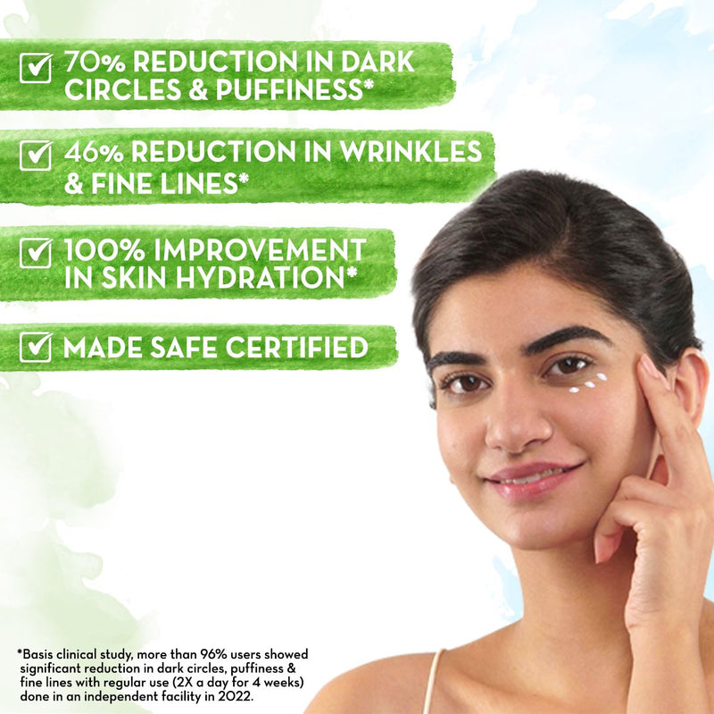 Vitamin C Daily Glow Under Eye Cream with Vitamin C & Turmeric for Dark Circle Reduction - 20 g