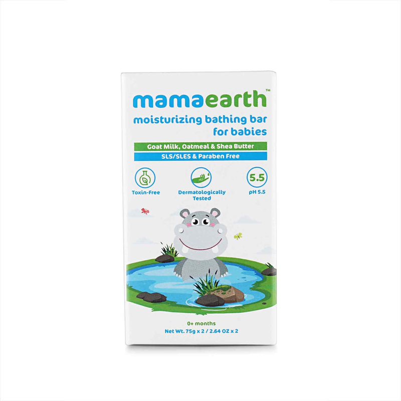 Moisturizing Bathing Bar Soap For Babies, pack of 2*75g