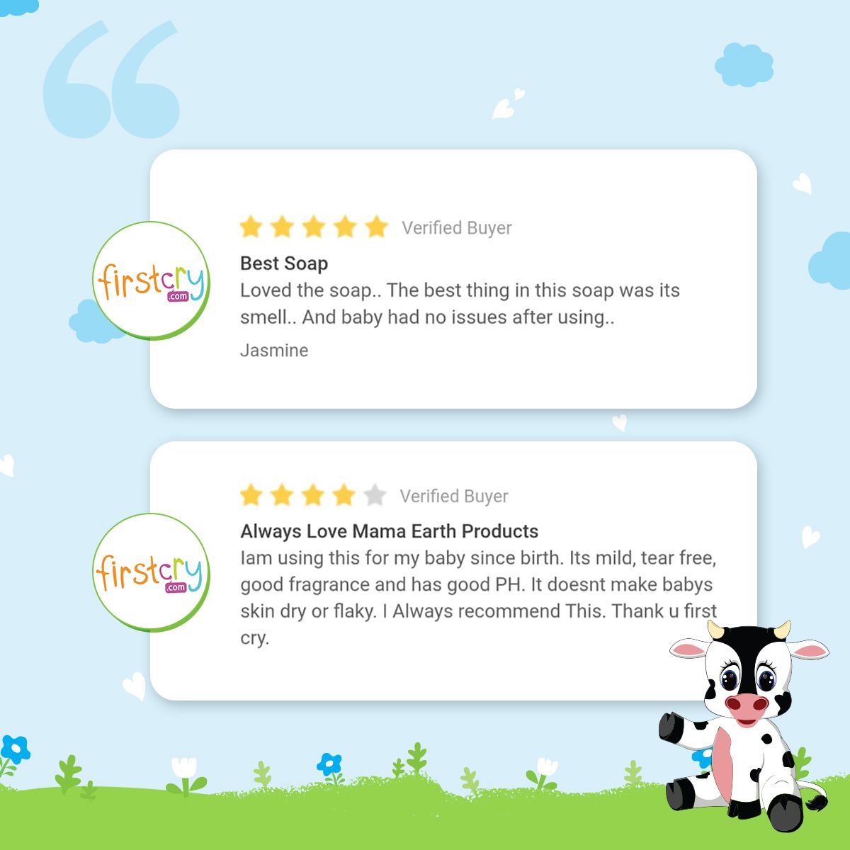 Milky Soft Bathing Bar for Babies with Oats, Milk and Calendula - 75g x 2