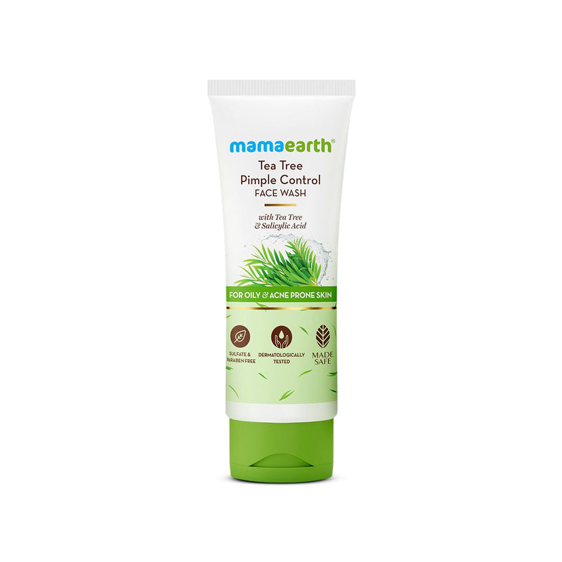 Tea Tree Pimple Control Face Wash with Tea Tree & Salicylic for Oily & Acne-Prone Skin - 100ml