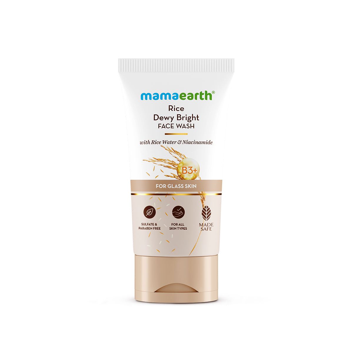 Rice Dewy Bright Face Wash With Rice Water & Niacinamide for Glass Skin - 150 ml