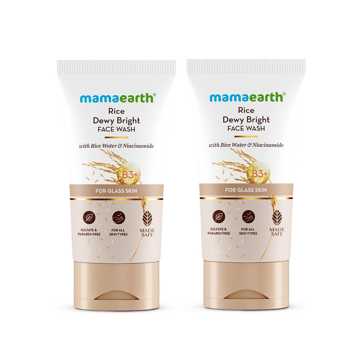 Rice dewy bright face wash 150ml pack of 2
