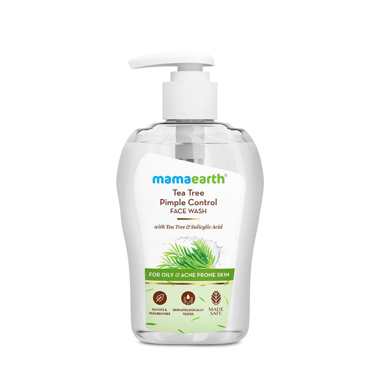 Tea Tree Pimple Control Face Wash with Tea Tree & Salicylic for Oily & Acne-Prone Skin - 250ml