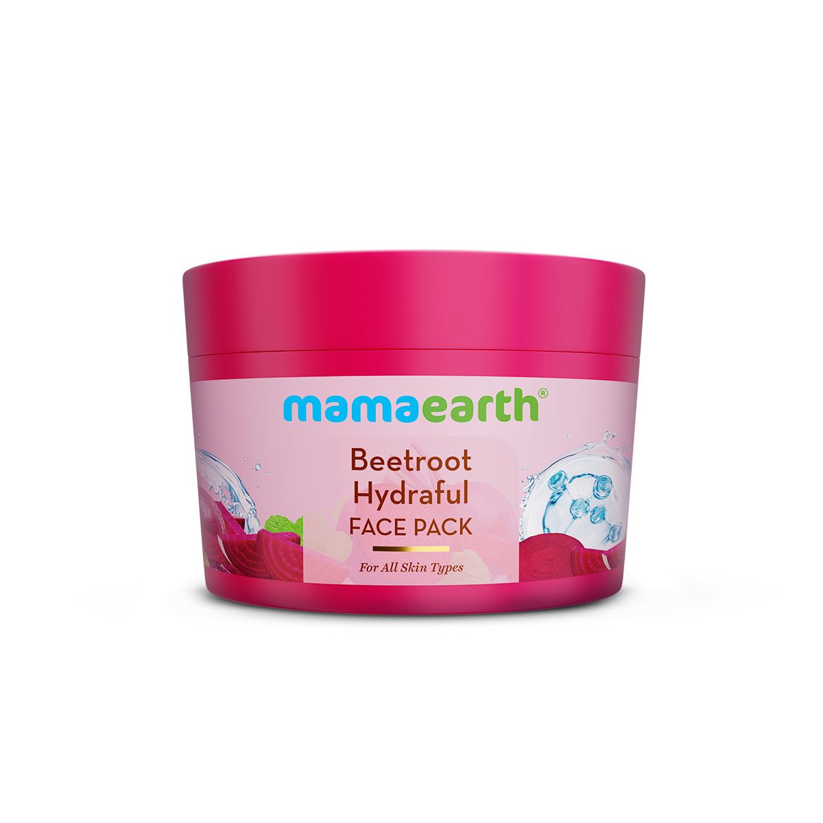 Beetroot Hydraful Face Pack with Beetroot & Hyaluronic Acid for All Skin Types - 200 g