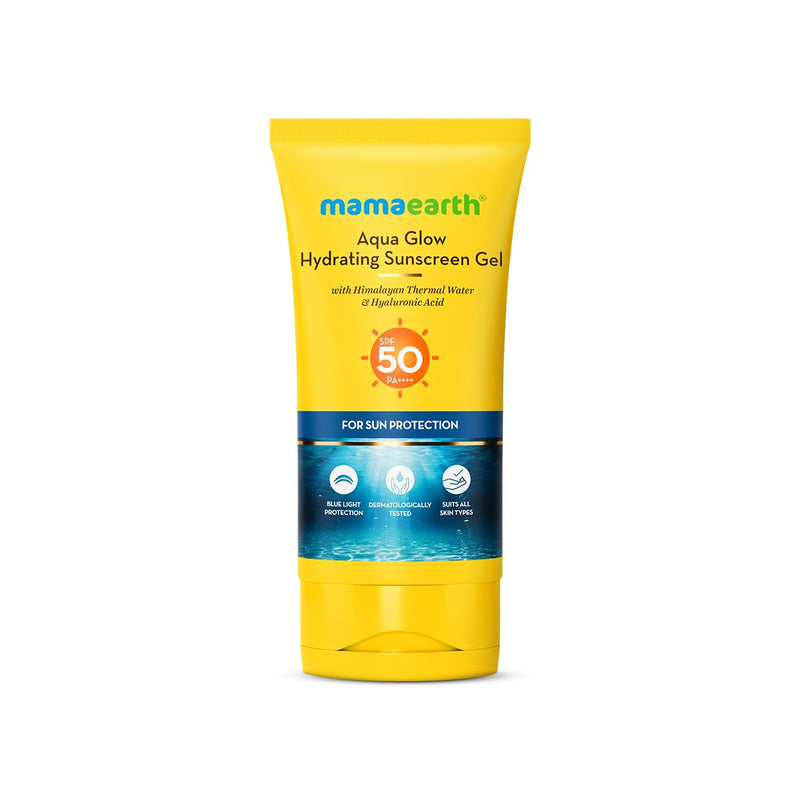 Aqua Glow Hydrating Sunscreen Gel with Himalayan Thermal Water and Hyaluronic Acid - 50 g
